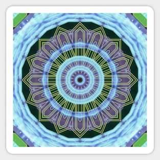 Circuitboard fire Kaleidoscope Pattern (Seamless) 5 Sticker